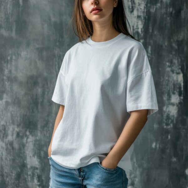 t-shirt, t-shirt mockup, white t-shirt, fashion, clothing, textiles, casual wear, streetwear, summer look, unisex, design, print on demand, merch, print, print template, minimalist, trend, lifestyle, photography